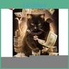 Diy Diamond Painting Money 5d Cat Embroidery Full Round Diamond Cross Stitch