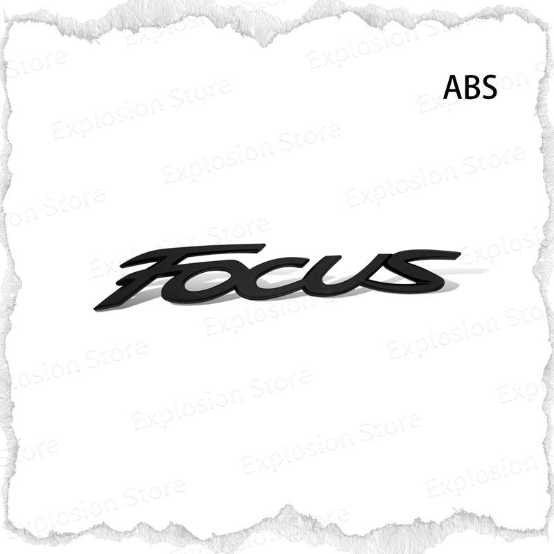 Car Decor 3D ABS/Metal Car Letter Rear Bumper Trunk Decals Emblem Sticker For Ford Focus Logo MK1 MK2 MK3 MK4 Fiesta Ranger