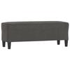 349422 vidaXL Bench Dark Grey 100x35x41 Cm Velvet