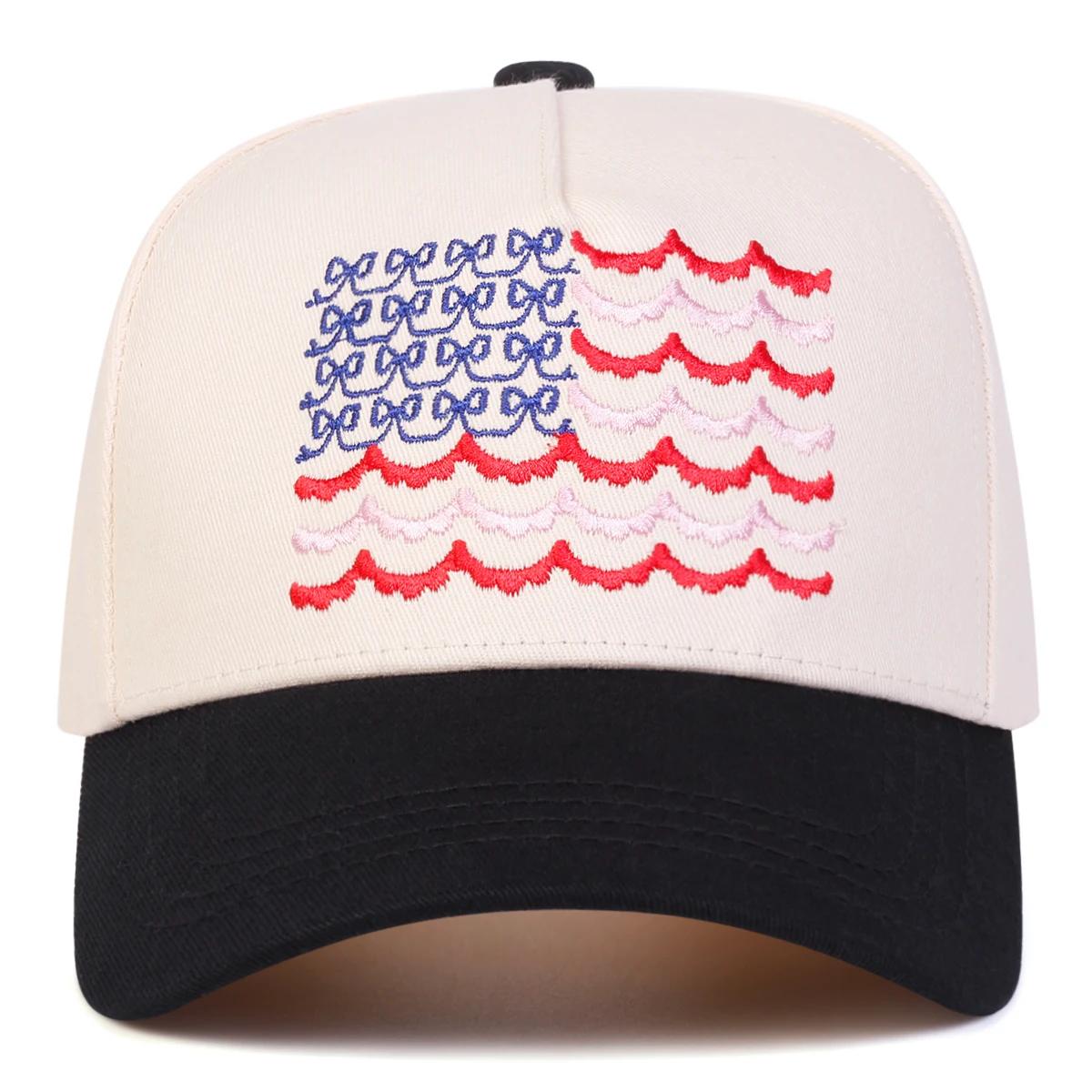 

Unisex American Flag Embroidery Baseball Caps Spring Autumn Outdoor Adjustable Casual Hats Sunscreen Hat Sports Cap