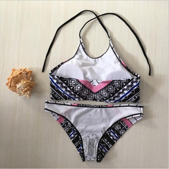 

WTEMPO сексуальный принт женский сплит бикини модный дайвинг пляжный купальник XL