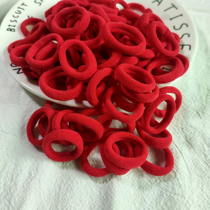 50/100pcs/Set Kids Colorful Nylon Elastic Hair Bands Ponytail Holder Hair Ties Gum Rubber Band Headband Girls Hair Accessories