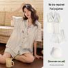 Women's Pure Cotton Summer Pajamas with Built-in Bra Pads - Short Sleeve & Shorts (2026)