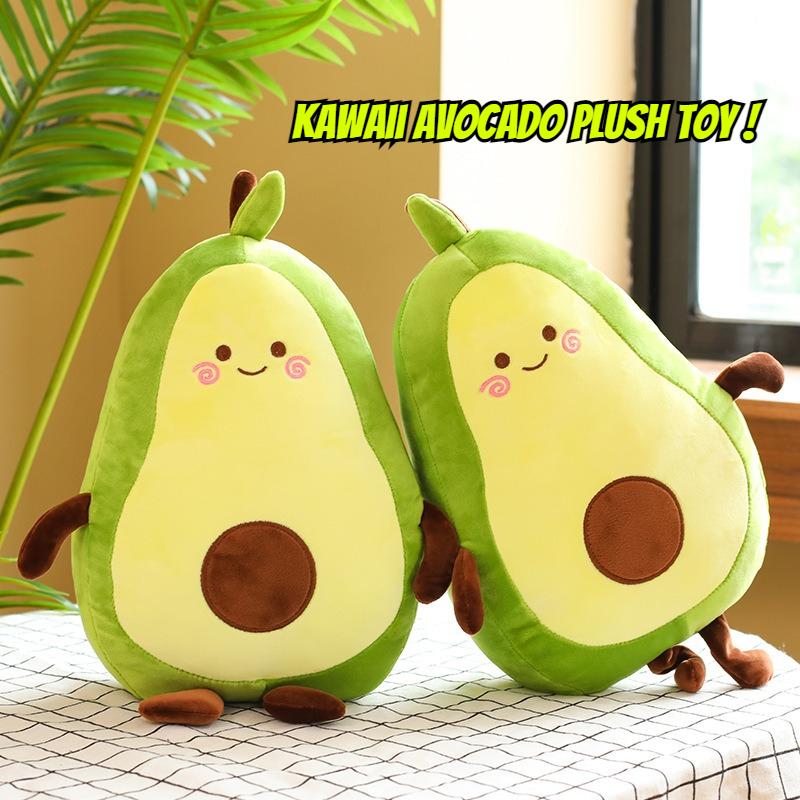 New Cute Avocado Plush Toys Dolls Soft Stuffed Creative Fruit Pillow Doll For Boys And Girls' Christmas Birthday Gifts