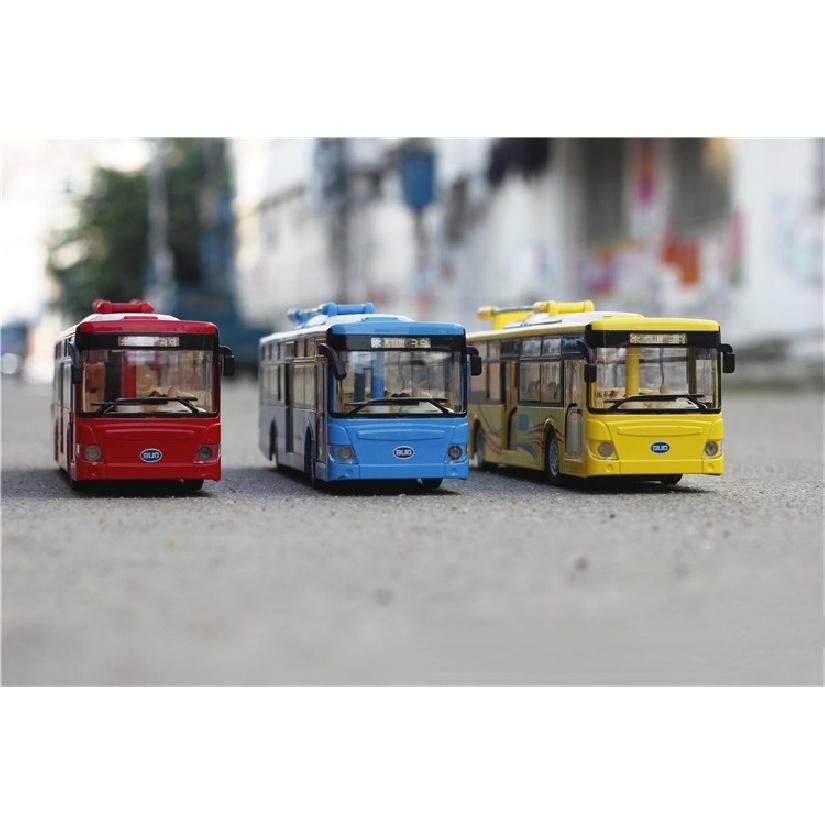 1:43 Diecast Alloy Pull-Back Bus Inertia Car City Tour Bus Simulation Toy Car Model Car Model Toys Gifts for Children