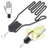2Pcs Golf Glove Plastic Support Stretcher Bracket Rack Hanger Tool Accessory Supply Black