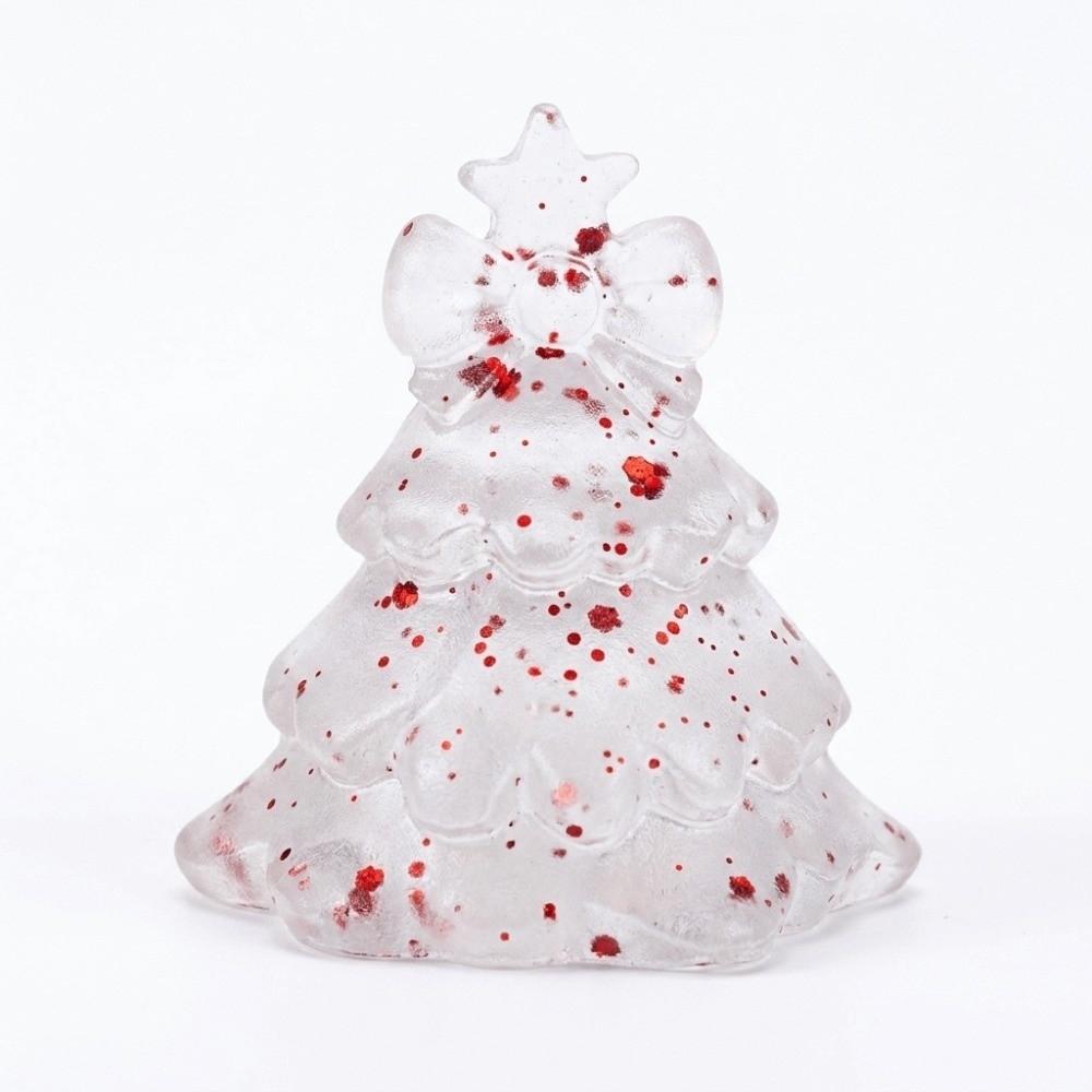 Glitte Christmas Tree Squishy Toy Transparent Slow Rising Squeeze Toy Xmas Decoration