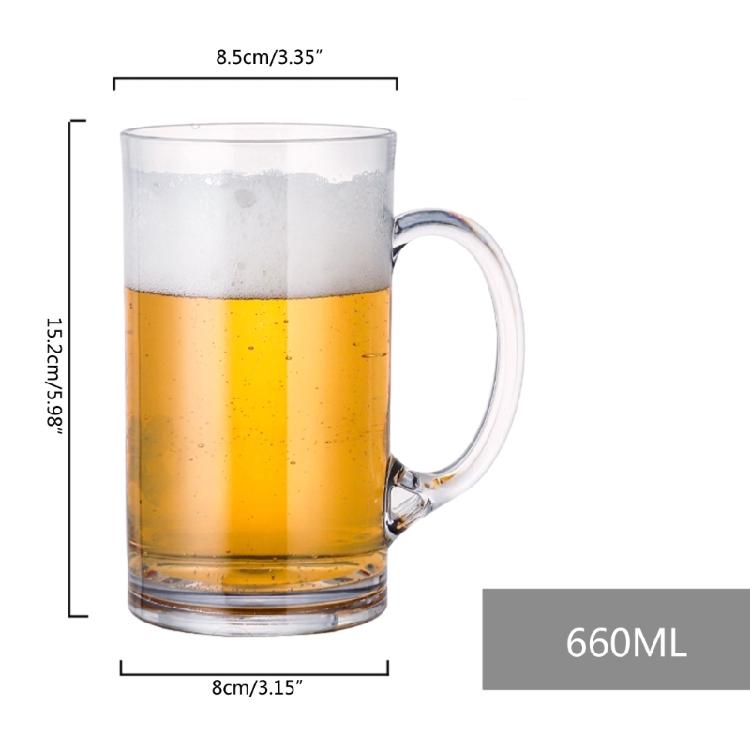 Bicchiere da Birra in Acrilico Antirottura, Tazze da Bevuta, Bicchieri per Succhi, per Latte, Coppa da Champagne