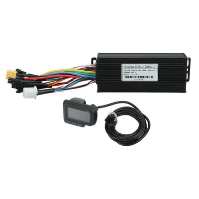 24V 36V 48V 1000W‑1500W 30A Controlador de Onda Sinusoidal de 3 Modos Kit de Pantalla LCD para Bicicleta Eléctrica Scooter
