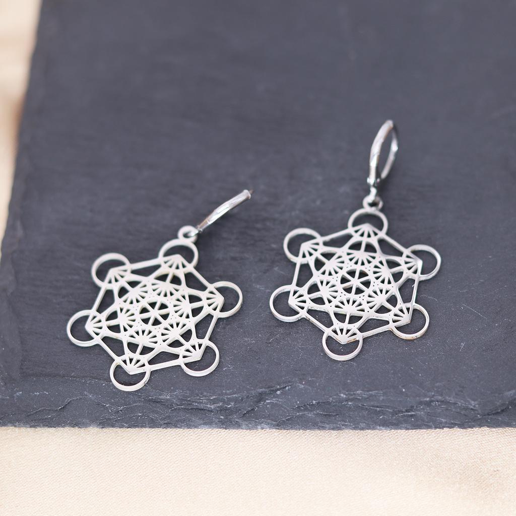 Kinitial Stainless Steel Gate To The Sky Raindrop Cloud Galaxy Solar System Ufo Ghost Earrings For Women Trendy Piercing Jewelry