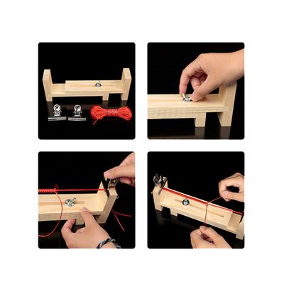 Rope Braiding Tool Hand-Knitted Rope Rack Adjustable Length For Bracelet Necklace Maker Diy Handcraft Rope Knitting Fixing Tools