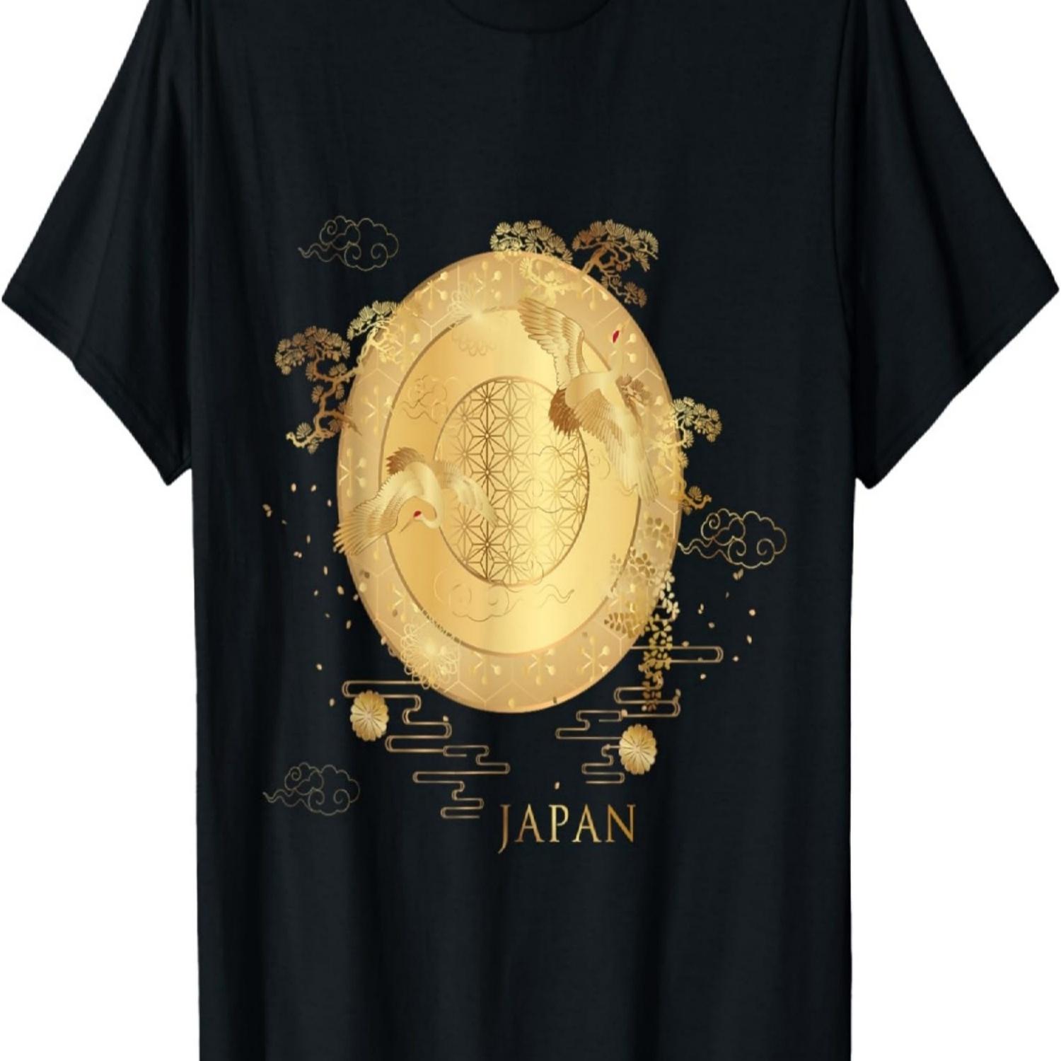 Sakura Garden Vintage Cherry Blossoms Japan Artwork T-Shirt(8) S чёрный