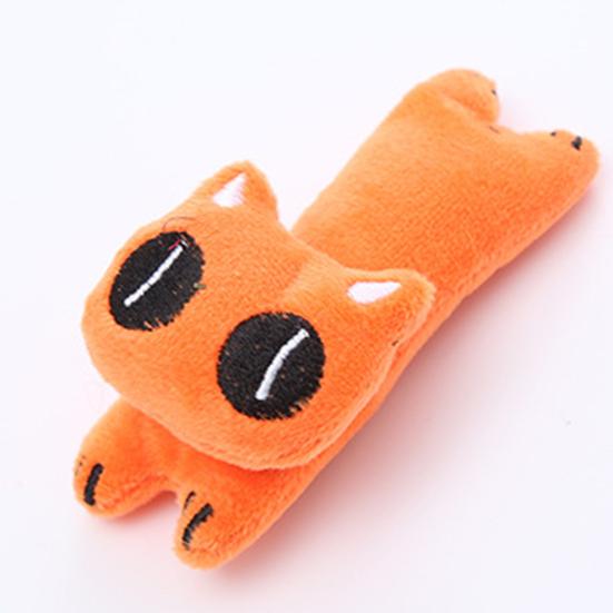 Kauspielzeug Cartoon Tierdesign Bissfest Plüsch Haustier Molar Kätzchen Katzenminze Spielzeug für Katzen