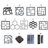 DIY Garden Path Concrete Molds Floor Pavement Cement Mould Reusable Beton Brick Maker