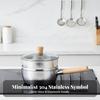 Uncoated Hammered Steel Pot with Lid | doubleSpout, Yukihira Saucepan