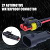 Car Waterproof Connector 2-pin Auto Motorcycle Scooter Marine Waterproof Male Female Electrical Connector Plugs with Wire