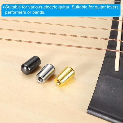 PATIKIL Metal Guitar 3-Way Toggle Switch Tip Switch Knob Cap M4 Gold for Electric Guitar Parts