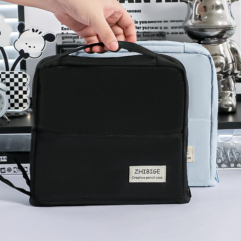 High Looking Large Capacity Pencil Case Simple Stationery Box Student Stationery Bag Storage Bag Office Stationery Supplies