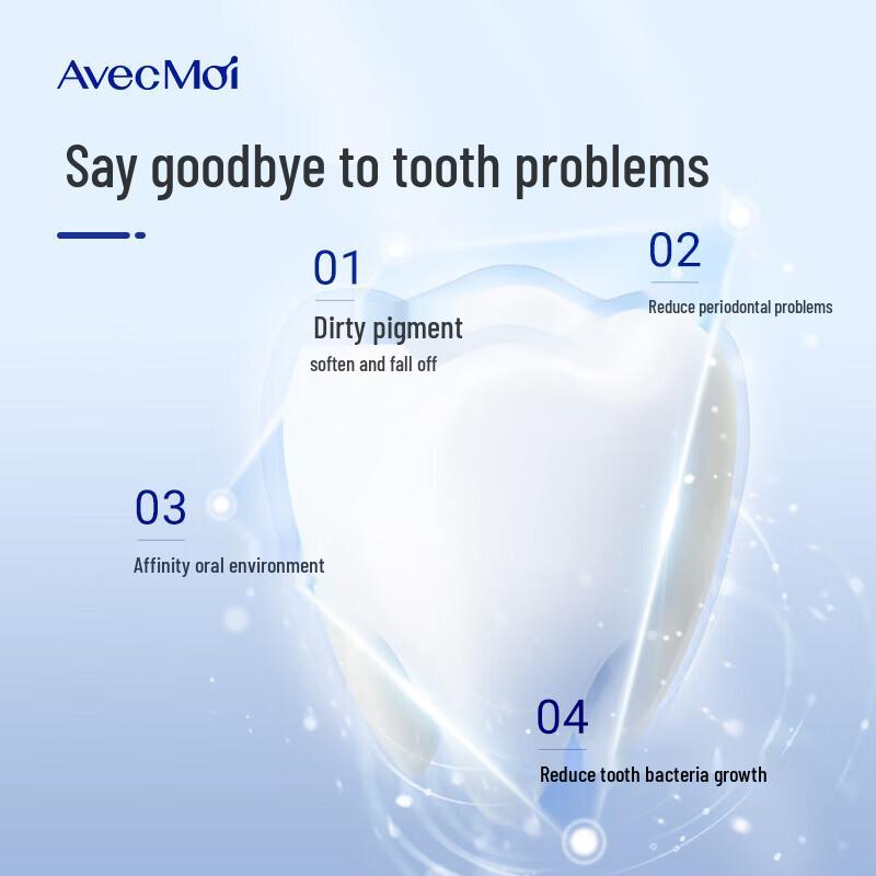 Avec Moi Ocean Wind Probiotic Toothpaste & Toothbrush Set