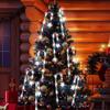5 - In - 1 Red & Green Solar - Powered Candy Cane Lights With Snowflake Ornaments, Christmas Decor For Outdoor Yard P2G6