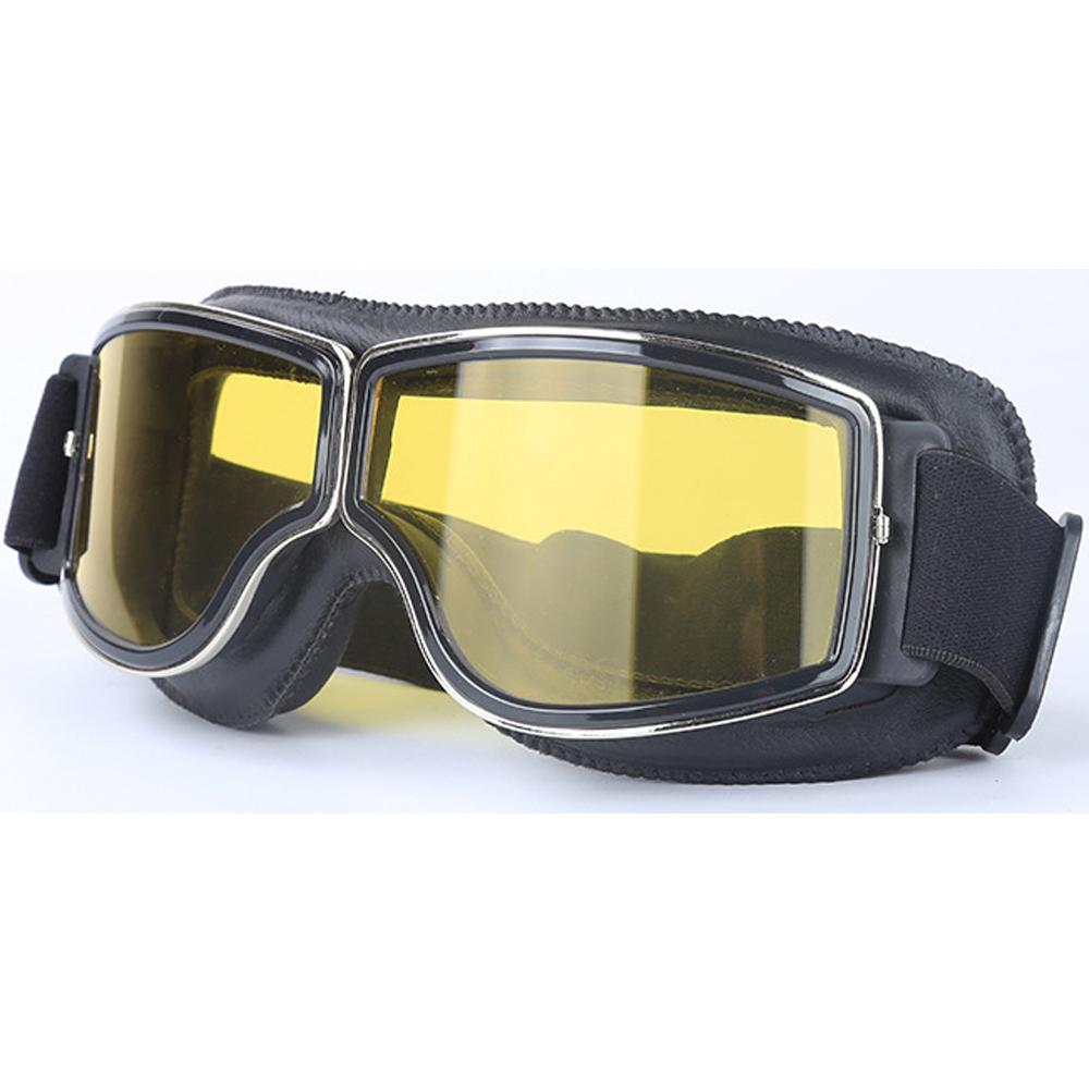 Okulary Przeciwsłoneczne Motocyklowe Vintage Retro Skórzane Gogle Okulary Do Vespa Vintage Szklane Motocyklowe Gogle Motocrossowe Narciarskie