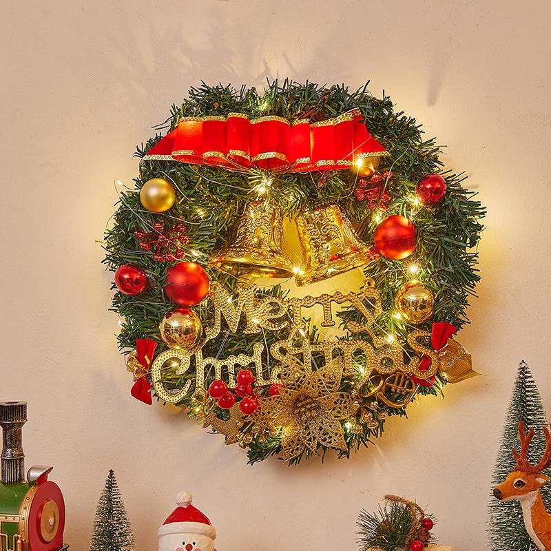 Christmas Door Wreath & Holiday Ornament for Festive Decor