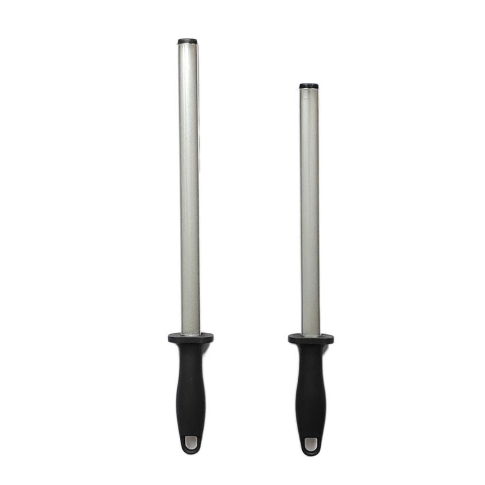 Afilador de cuchillos profesional de diamante en barra de 10/12 pulgadas con mango, varilla afiladora rápida de cuchillos, piedra de afilar de doble cara, para carnicero, chef