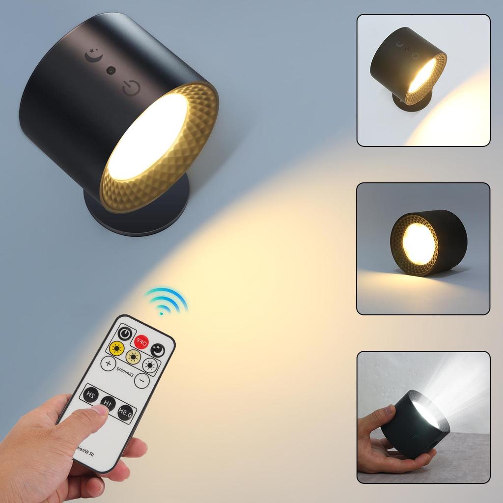 2023 Rechargeable Intelligent Magnetic Wall Lamp with Stepless Dimming and Three-Color Temperature Touch Control