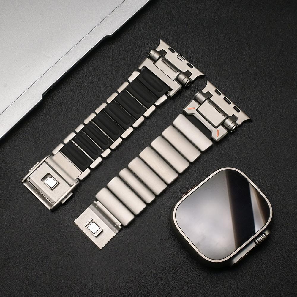 Stainless Steel Strap for Apple Watch Band Ultra 3 2 49mm 46mm 45mm 44mm Luxury Metal Bracelet For Iwatch 11 10 9 8 7 6 5 4 SE3