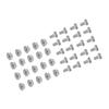 20 Set 304 Stainless Steel M6 Screws with Flange Nut Fasteners Hardware Greenhouse Supplies