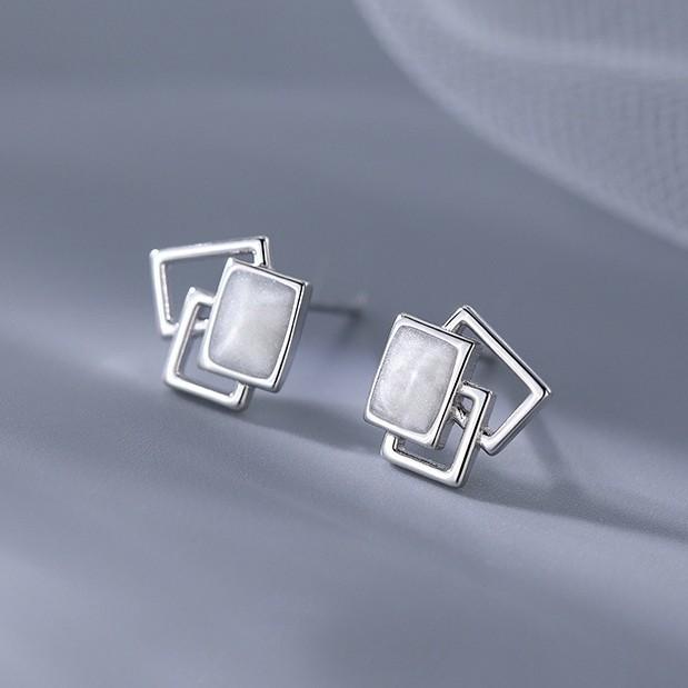 Geometric Stud Earrings And Drop Earrings Minimalist Chic Design For Women