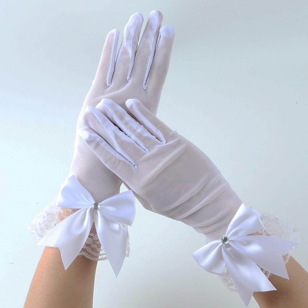 1Pairs Sexy Wedding Bridal Gloves Breathable Tulle Gloves New Bridal Gown Mittens Party Dress