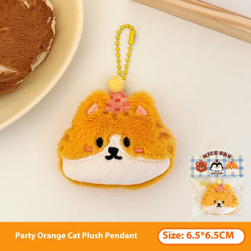 

Cute Cartoon Small Animal Plush Decoration Doll Pendant Keychain Kawaii Stuffed Doll Toys Backpack Pendant Accessories Gifts as the picture