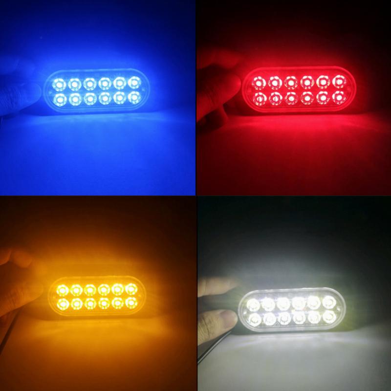 1/4PCS Auto Strobe Warnlicht Grill Blinkende Panne Notlicht Auto LKW Anhänger Leuchtfeuer Lampe LED Seitenlicht 12-24V