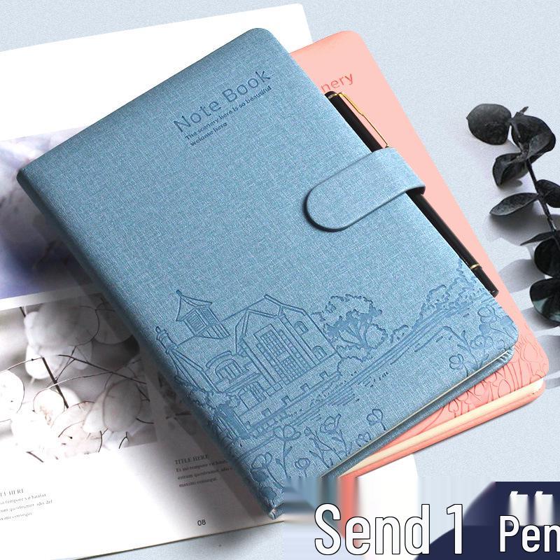 Thickened A5 Literary Style Hardcover Notebook - Cute Girly Heart Planner, Creative Journal Diary B5 Size.