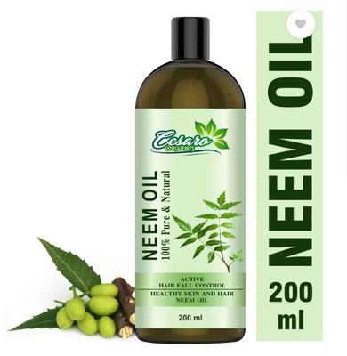 Cesaro Organics 100 % reines und natürliches Neemöl (Kalt gepresst) Für Haut- und Haaröl  (200 ml)