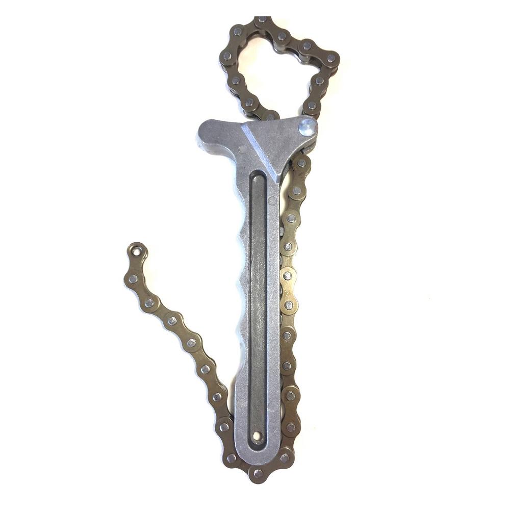 Oil Filter Chain Removal Tool Carbon Steel Chain Wrench For Pipe Fittings Adjustable Efficient Oil Filter Removal Car Repairing