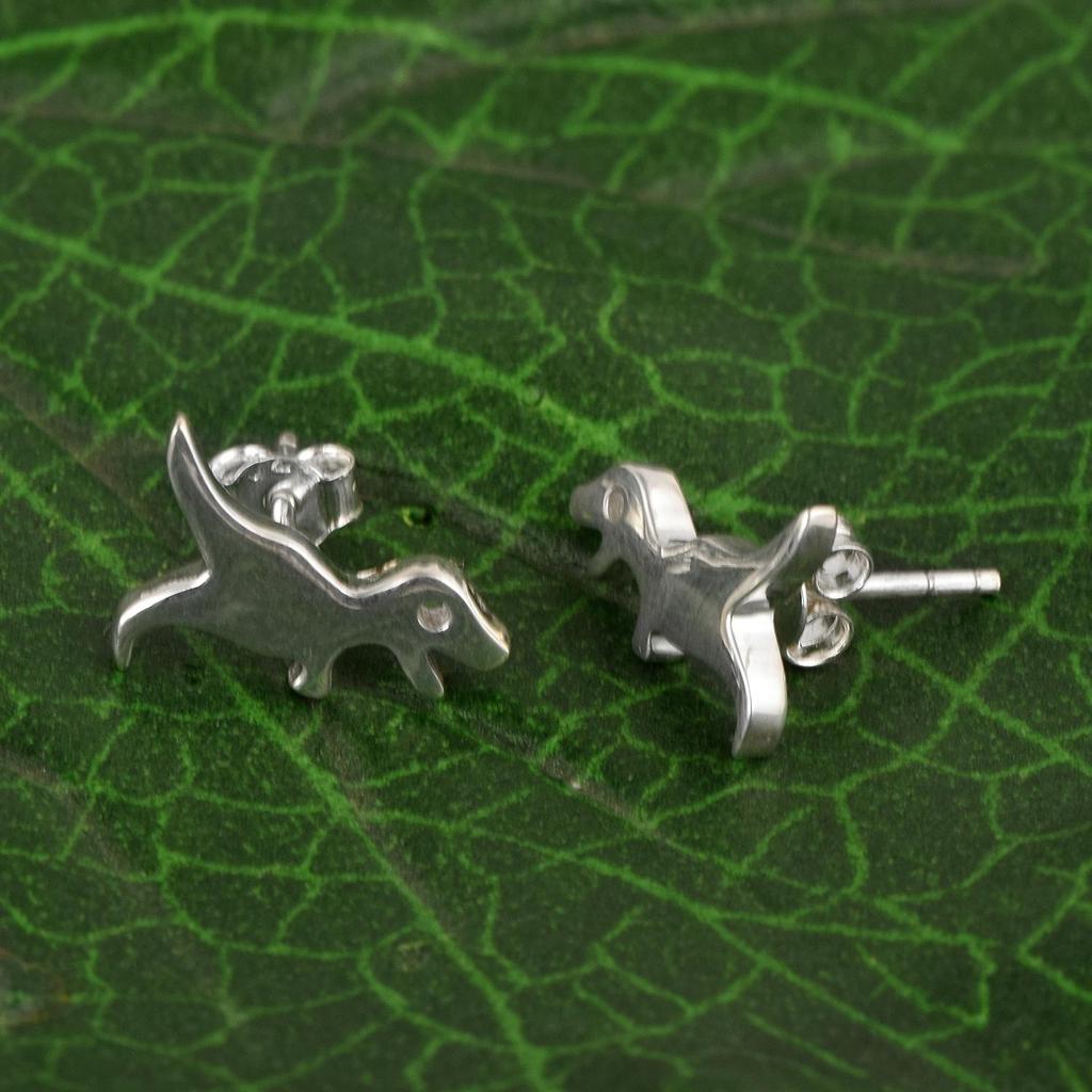 Dinosaurier Ohrstecker - 925er Sterlingsilber