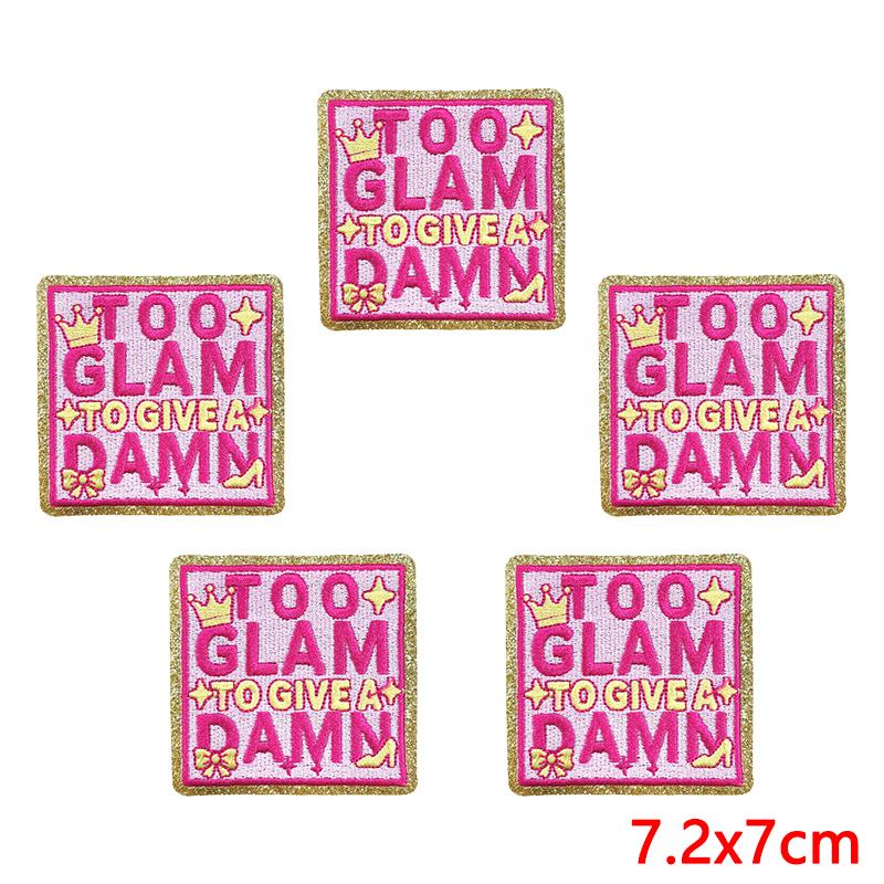 10pcs /Lots Five -Pointed Star Greet Patch Cartoon English Letter Embroidered Patches Iron On Patches For Clothing Jackets Sew Diy