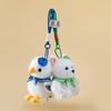 Palm Treasure Arctic Fox & Seagull Plush Keychain Charms - Cute Backpack Accessories & Birthday Gifts