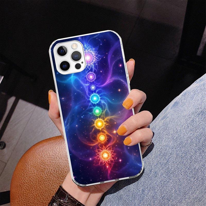 Yoga Chakra Spiritual Energy Universe Phnoe Case for Iphone 17 Air 16 16E 11 12 13 Mini 14 Plus 15 Pro Max 7 8 + SE 2020 Phone C