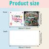 6PCS DIY Rhinestone Diamond Art Mosaic Postcards Xmas Theme Diamond Art Handmade Cards Creative Birthday & Thanksgiving Card Kit