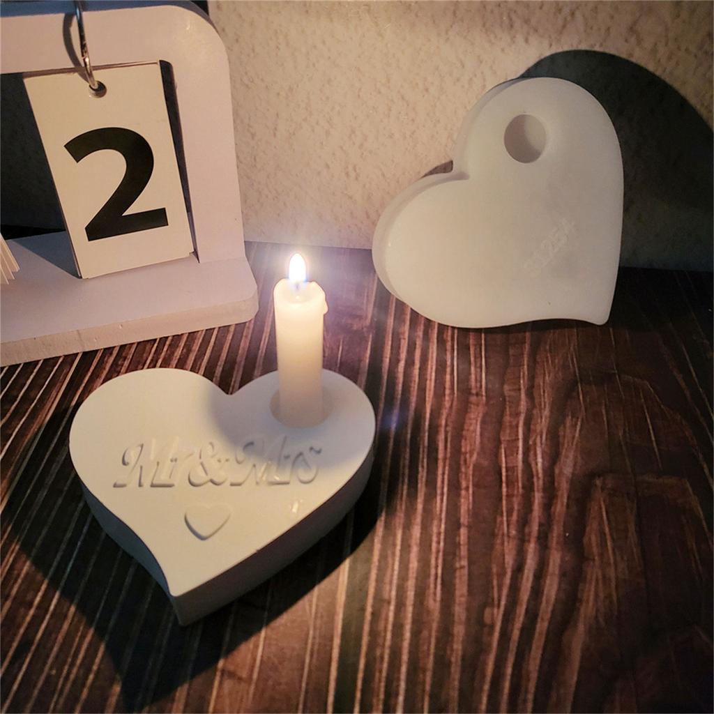 Multipurpose Sturdy Silicone Multiple Candle Holder Mould Set Portable for Resin Plaster Craft Supplies Assorted Sizes