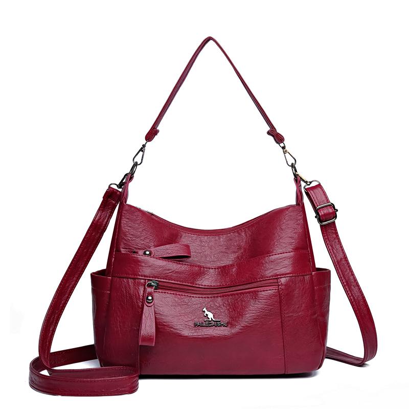 Damska torba dla matki w średnim wieku, torba typu crossbody, torba pod pachami, duża pojemność, torba na ramię