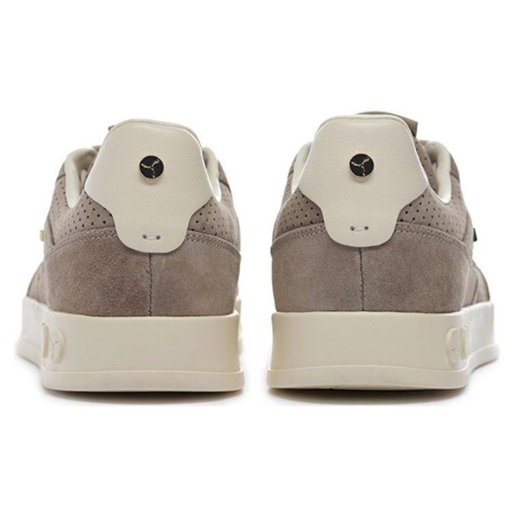 Li-Ning Classic Series Leather Slip Resistant Durable Lightweight Low Top Skate Shoes Men Sneakers Brown ALHS017-2