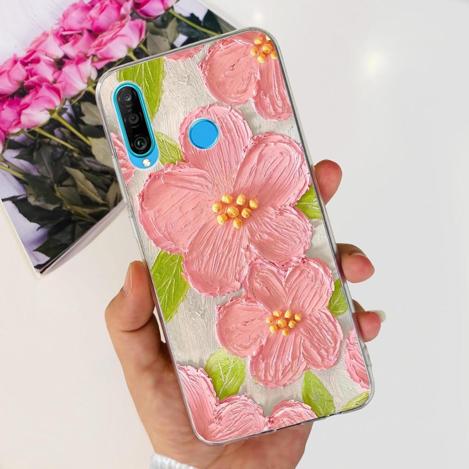 For Huawei P30 Lite Case MAR-LX1M MAR-L21A MAR-LX1A Cute Astronaut Cover Clear Silicone Bumper For Huawei P30 Pro Lite P 30 Capa