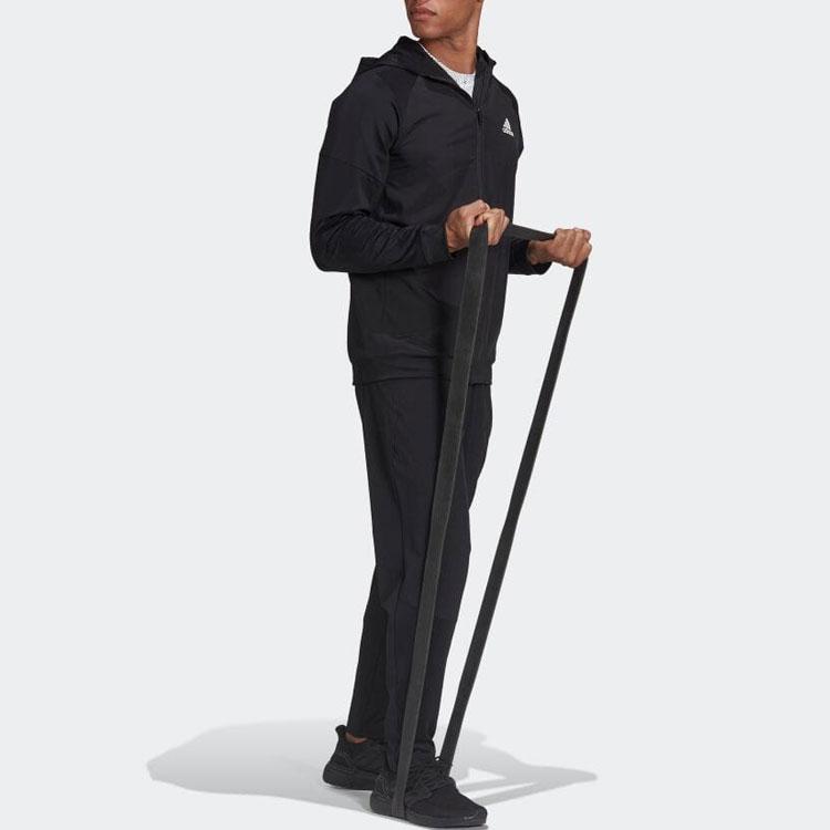 Adidas Casual Sports Zip-Up Hoodie Jacket Japanese Edition Men Outerwear Black HA6366