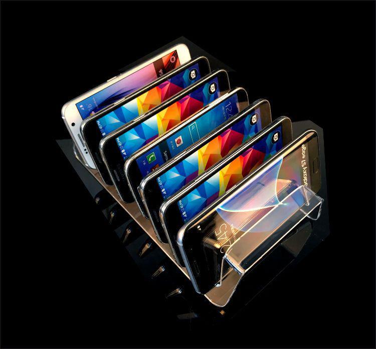 Transparent Acrylic Multi-Port Mobile Phone Charging Stand & Holder
