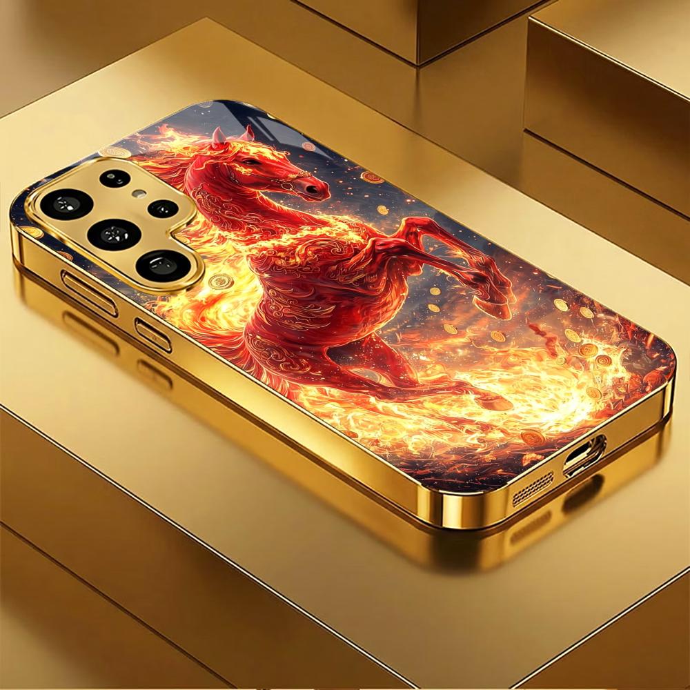 

Luxurious Luxury High-end PhoneCase Electroplating Glass PhoneCase for Samsung Galaxy S26 S25 S24 S23 S22 S21 FE,Ultra,Plus GalaxyS25