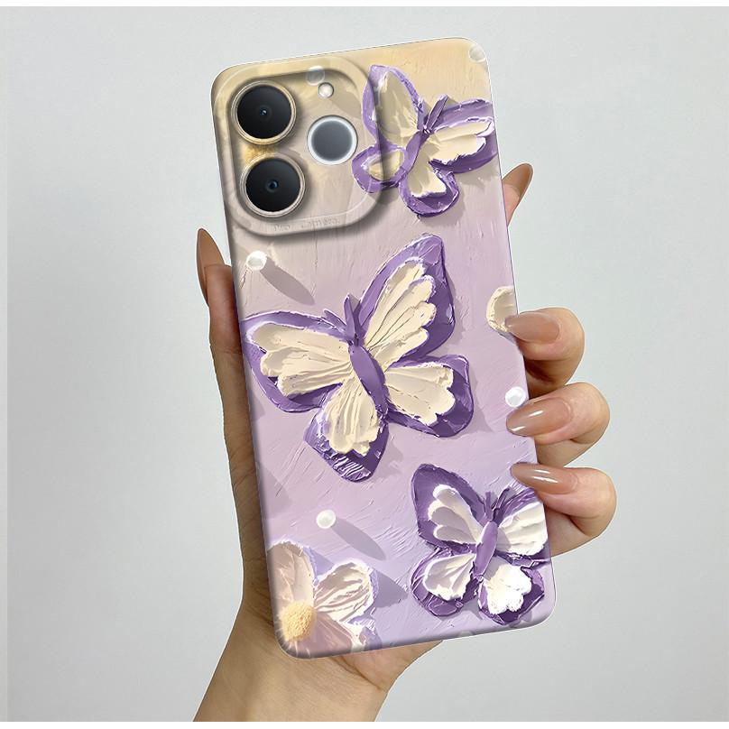 For Realme Note 70T Phone Case Aesthetic Butterfly Flower Anti Drop Protection Covers For Realme Note 70 T Note70T Bumper Casing